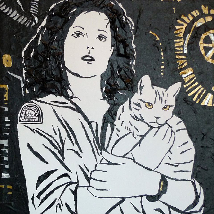 Art Created With Bits Of Ripped Up Tape Art Created With Bits Of Ripped Up Tape