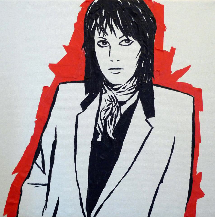 Art Created With Bits Of Ripped Up Tape Art Created With Bits Of Ripped Up Tape