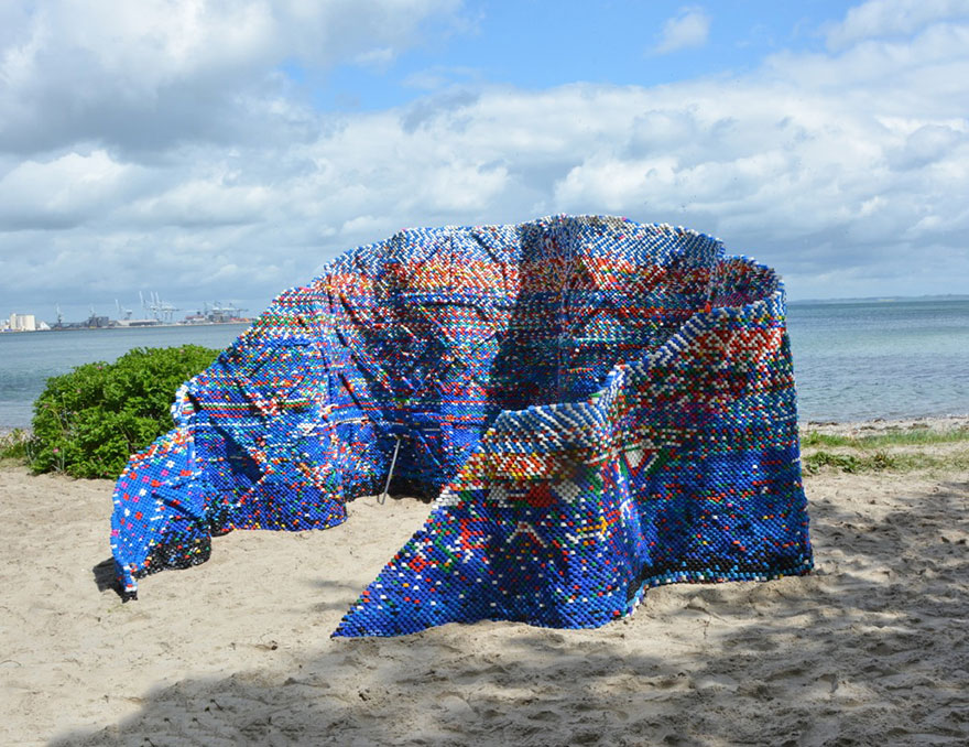 I Collected 75,000+ Used Bottle Caps From My Neighborhood To Build This Pavilion I Collected 75,000+ Used Bottle Caps From My Neighborhood To Build This Pavilion