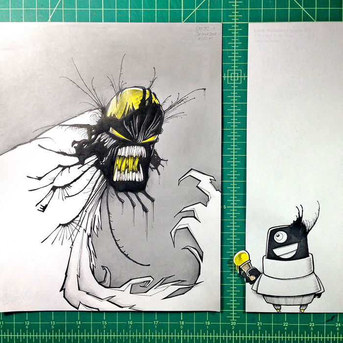 I Create Monsters Out Of Random Ink Blots I Create Monsters Out Of Random Ink Blots