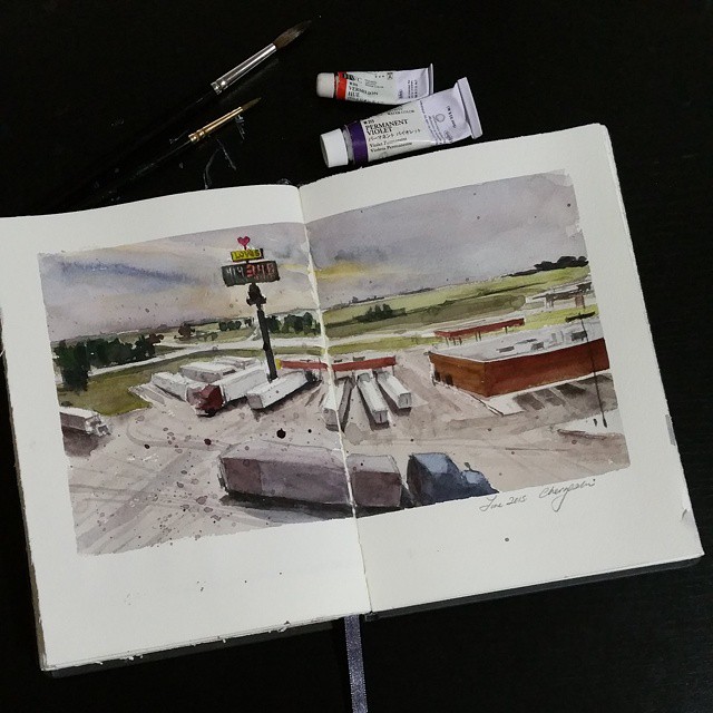 I Paint Places I Wanted To Visit On My Dream Road-Trip I Paint Places I Wanted To Visit On My Dream Road-Trip