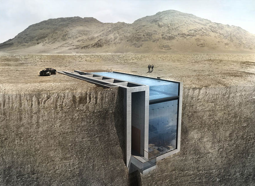 This House Hidden In A Cliff Has Amazingly Terrifying Views Of The Sea This House Hidden In A Cliff Has Amazingly Terrifying Views Of The Sea