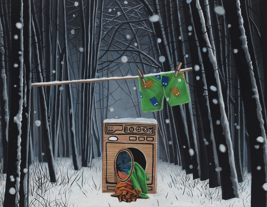 I Make Dreamlike Oil Paintings That Mash Reality With The Absurd