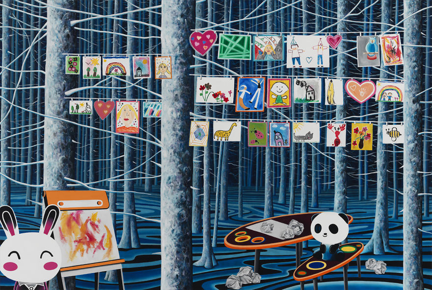 I Make Dreamlike Oil Paintings That Mash Reality With The Absurd