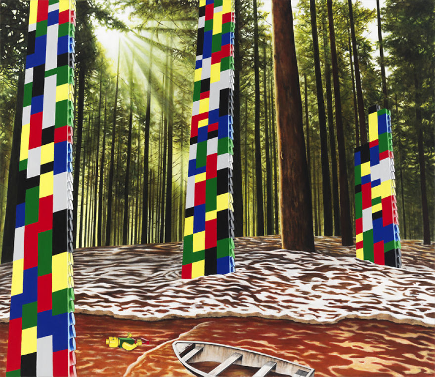 I Make Dreamlike Oil Paintings That Mash Reality With The Absurd