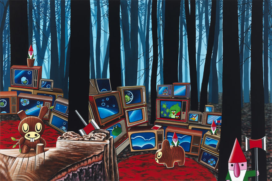 I Make Dreamlike Oil Paintings That Mash Reality With The Absurd