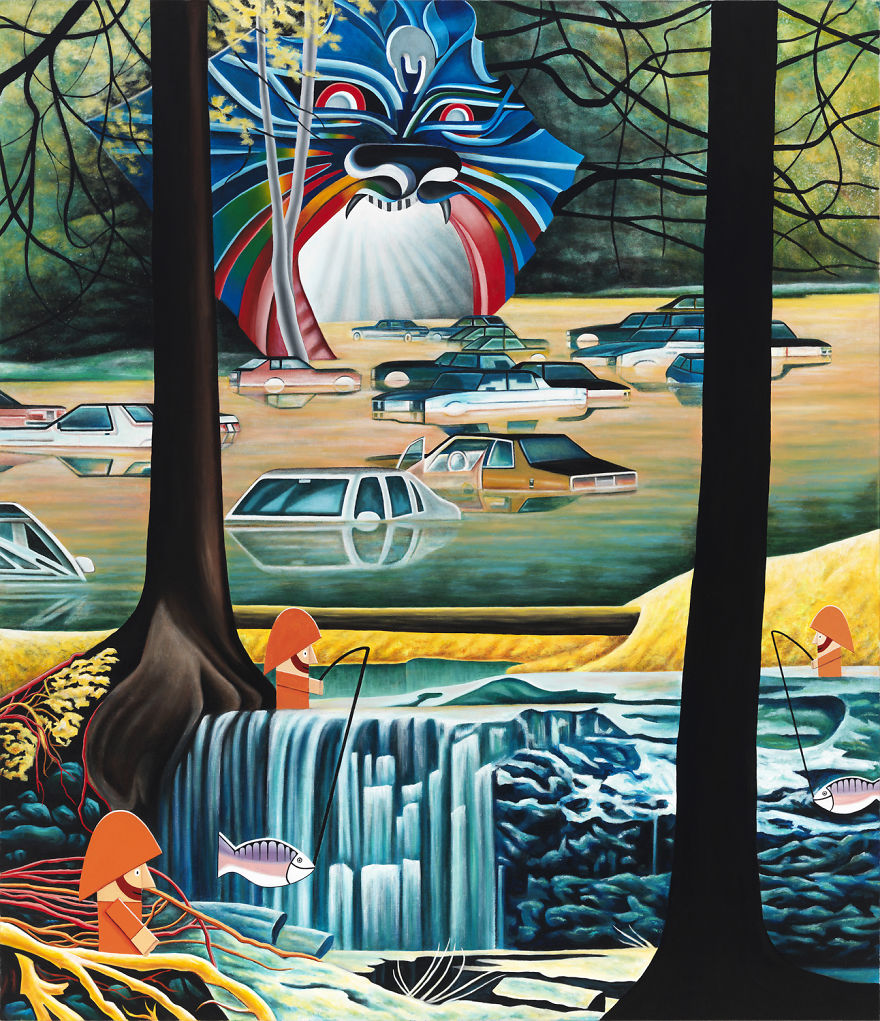 I Make Dreamlike Oil Paintings That Mash Reality With The Absurd