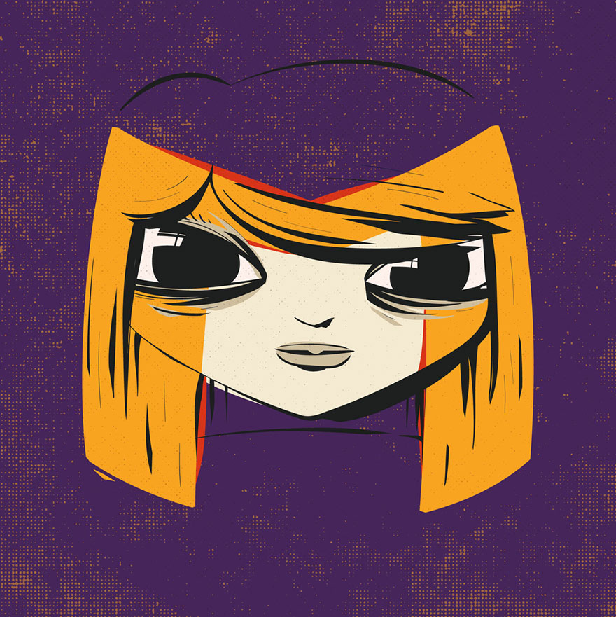 Letters Turned Into Faces With Beautiful Typography