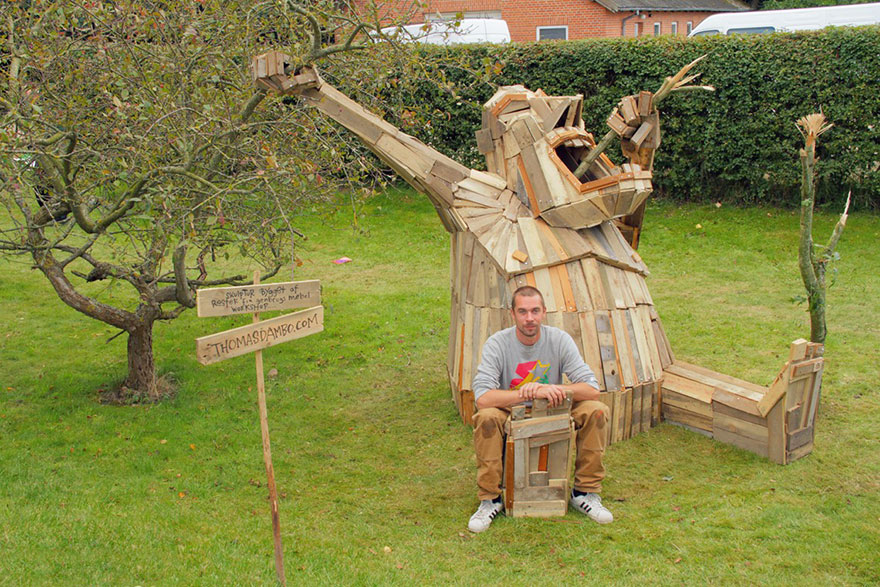I Create Giant Sculptures From Scrap Wood I Create Giant Sculptures From Scrap Wood