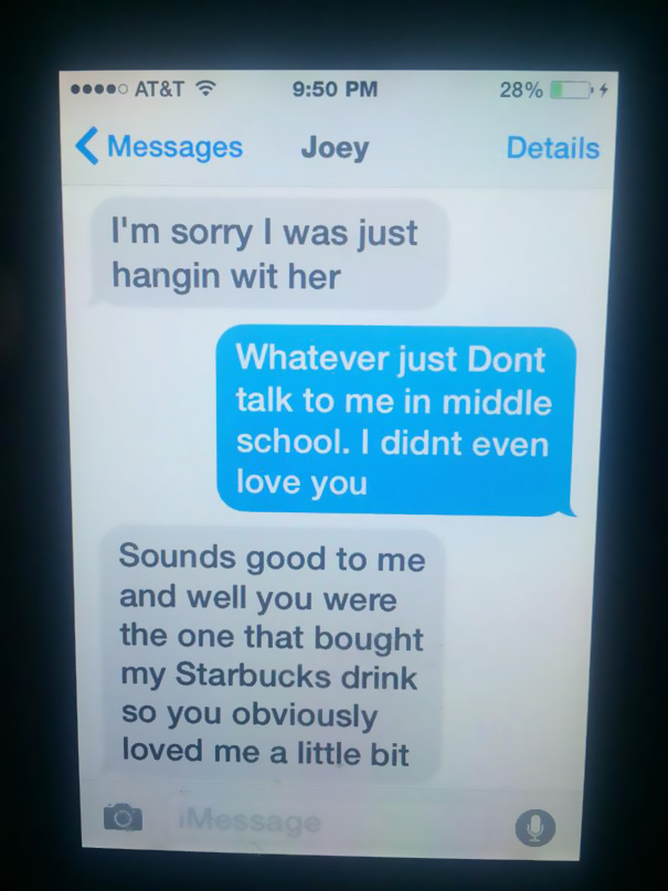 11-Year Old Girl’s Epic Break-Up Text After She Finds Out He’s Cheating 11-Year Old Girl’s Epic Break-Up Text After She Finds Out He’s Cheating