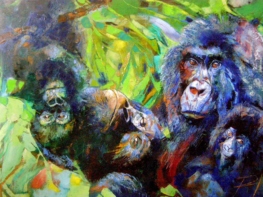 Africa-Inspired Palette Knife Paintings By Radka Kirby Africa-Inspired Palette Knife Paintings By Radka Kirby