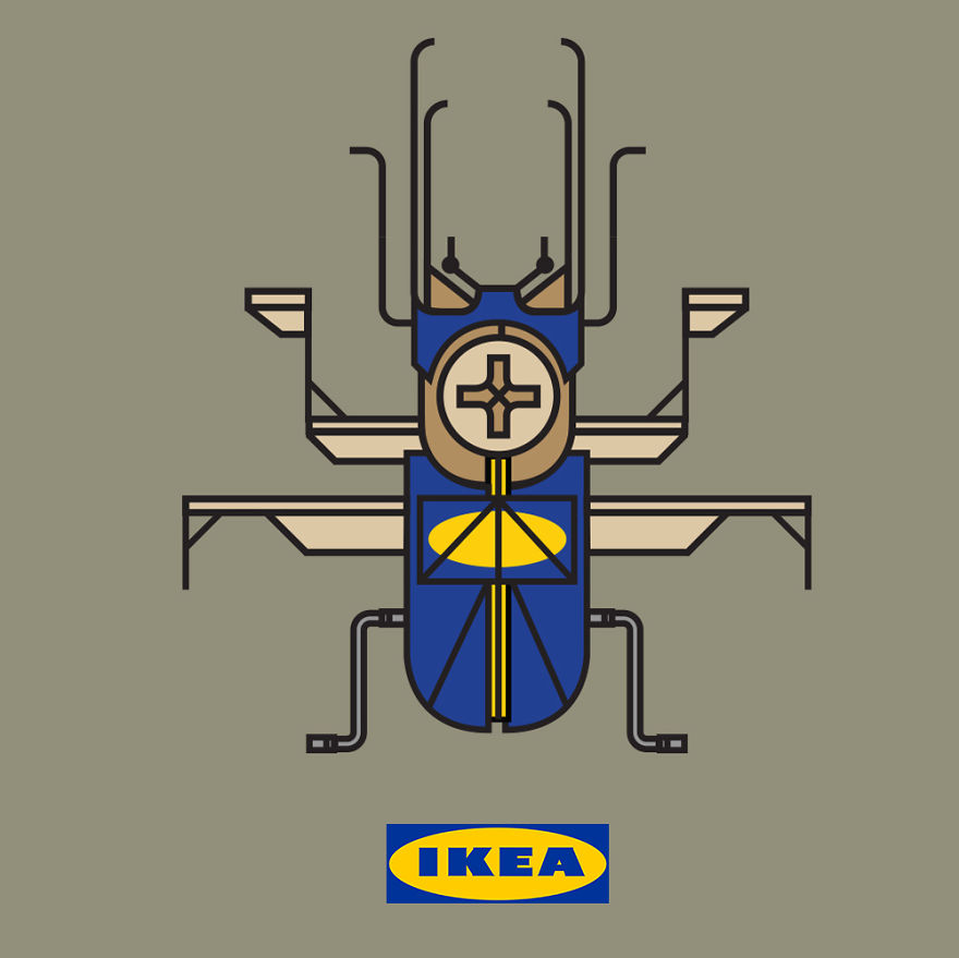 What Famous Brands Would Look Like If They Were Insects What Famous Brands Would Look Like If They Were Insects