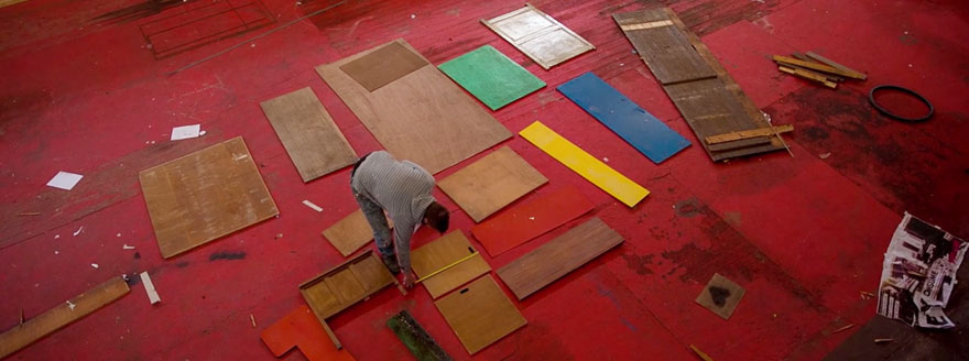 Artist Turns Old Wooden Doors Into Giant Street Art Murals Artist Turns Old Wooden Doors Into Giant Street Art Murals