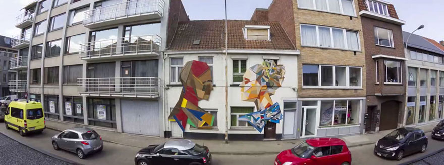 Artist Turns Old Wooden Doors Into Giant Street Art Murals Artist Turns Old Wooden Doors Into Giant Street Art Murals