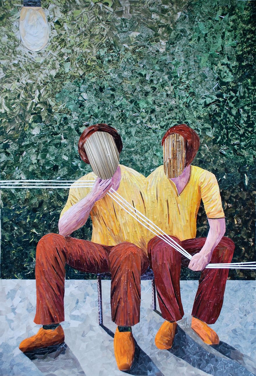 I Create Oil Painting Illusions With 1000s Pieces Of Paper I Create Oil Painting Illusions With 1000s Pieces Of Paper