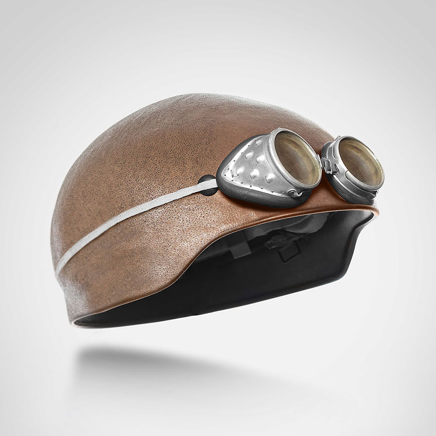 Creepy Human-Skin Helmets By Jyo John Mullor Creepy Human-Skin Helmets By Jyo John Mullor