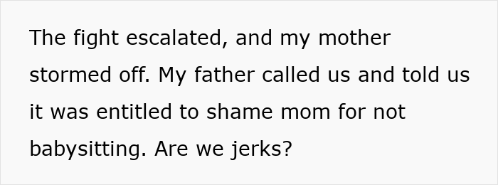 “Martyr Mom” Can’t Handle Her Own Hypocrisy, Storms Out As Kids Berate Her For Refusing To Babysit “Martyr Mom” Can’t Handle Her Own Hypocrisy, Storms Out As Kids Berate Her For Refusing To Babysit