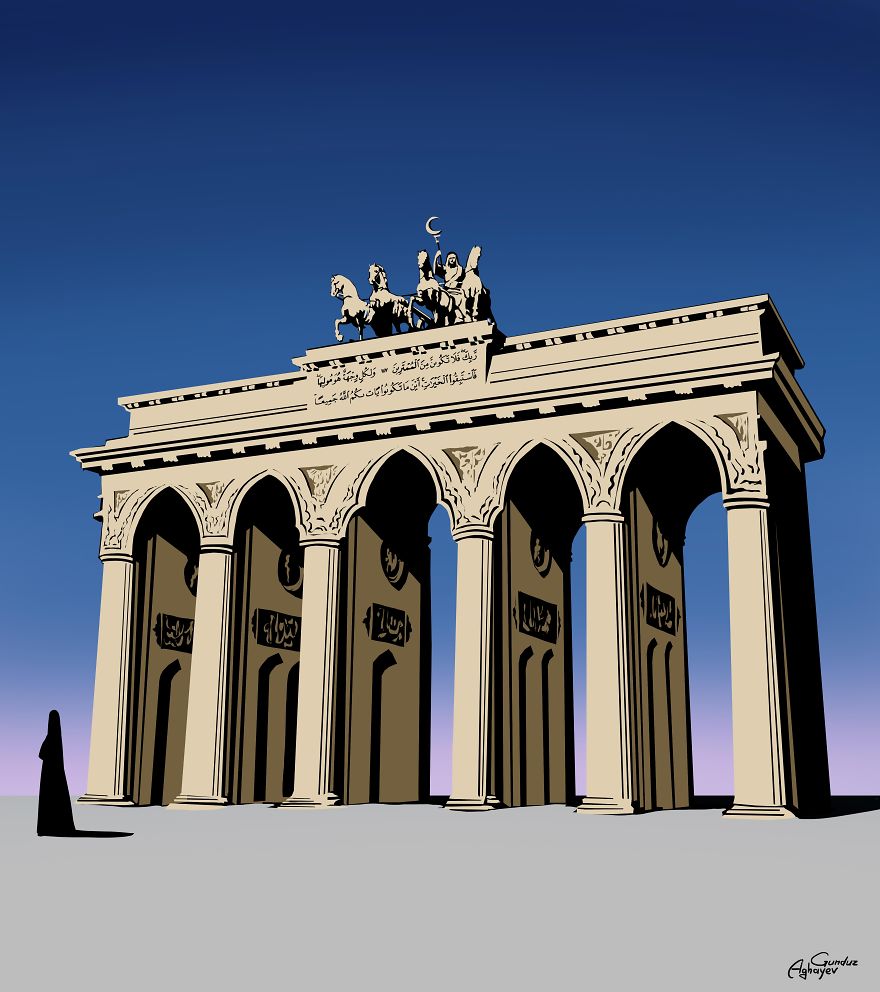 Famous Western Landmarks Reimagined In Eastern Architectural Styles Famous Western Landmarks Reimagined In Eastern Architectural Styles