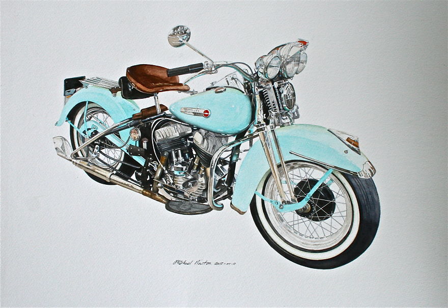 I Watercolor Extremely Detailed Automotive Images I Watercolor Extremely Detailed Automotive Images