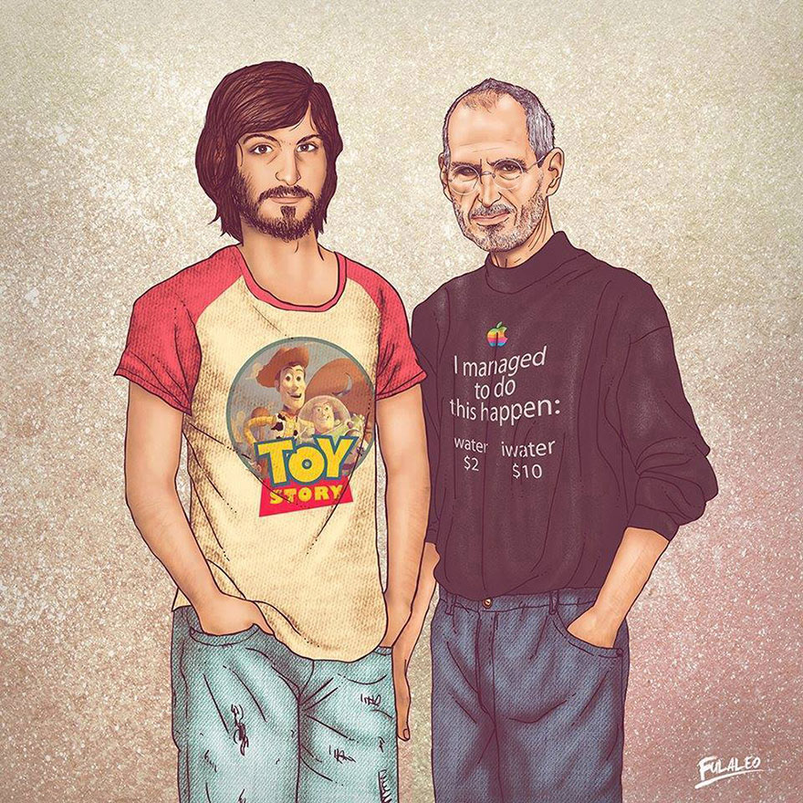 Before &#038; After: Old Celebrities With Their Younger Selves By Fulvio Alejandro