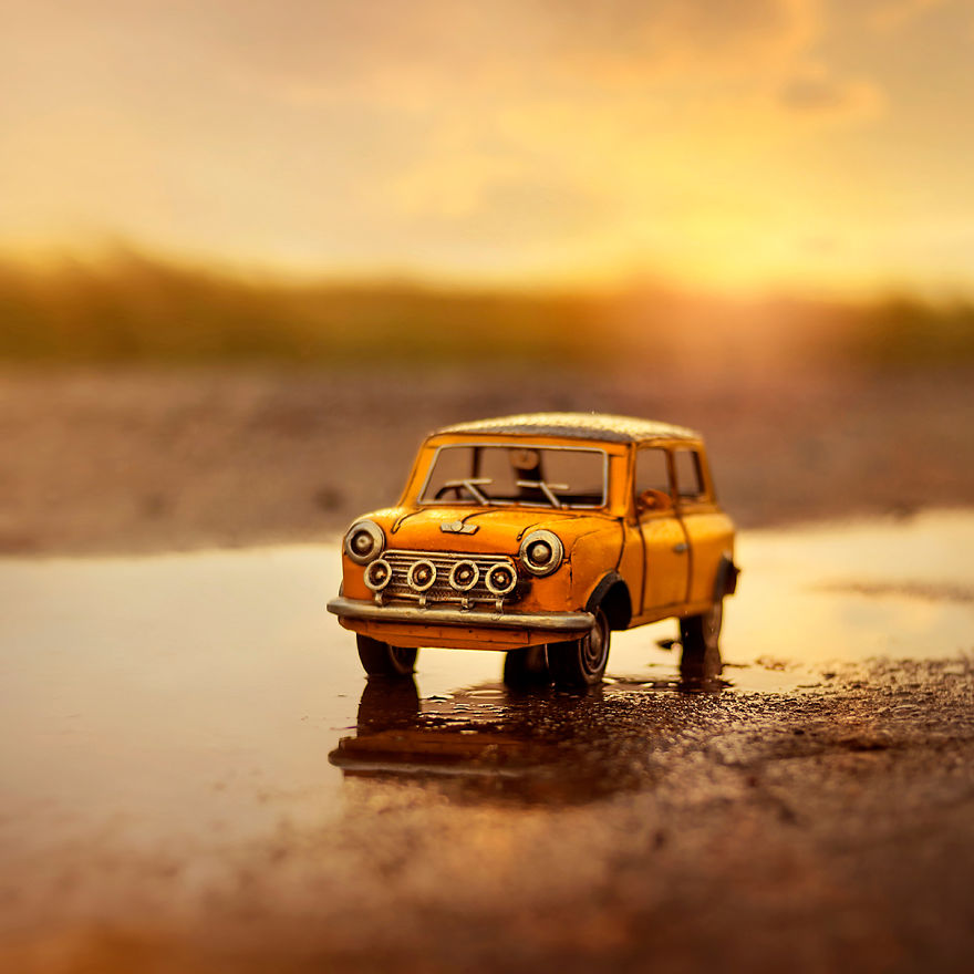 I Create Atmospheric Miniature Car Scenes That Remind Me Of My Childhood I Create Atmospheric Miniature Car Scenes That Remind Me Of My Childhood