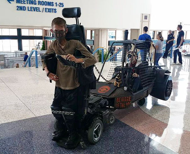 Disabled Student Turns His Wheelchair Into Epic Mad Max Cosplay Disabled Student Turns His Wheelchair Into Epic Mad Max Cosplay