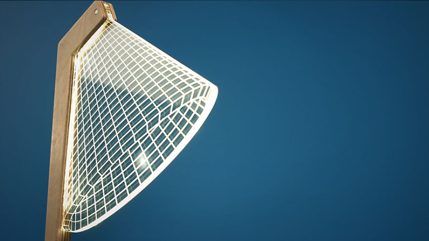 We Made Flat 2D Lamps That Create 3D Optical Illusions When Lit Up