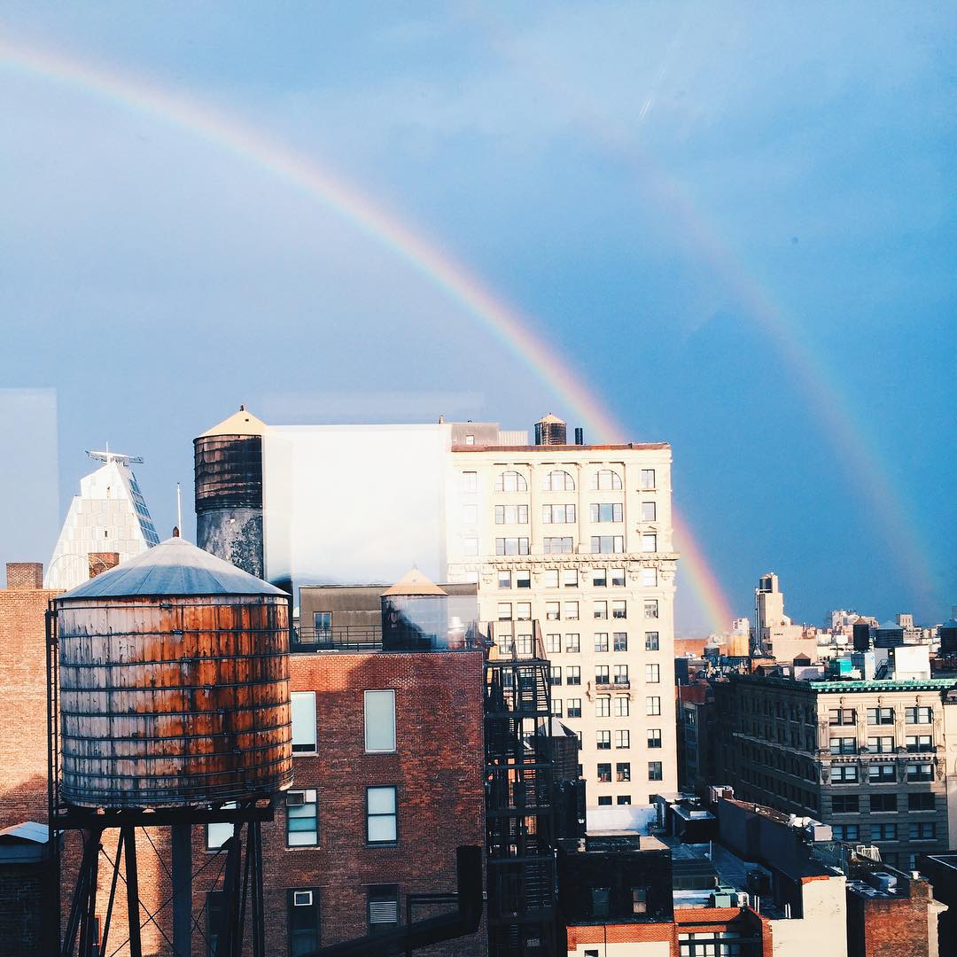 Rainbow Emerges From The World Trade Center The Day Before 9/11 Rainbow Emerges From The World Trade Center The Day Before 9/11