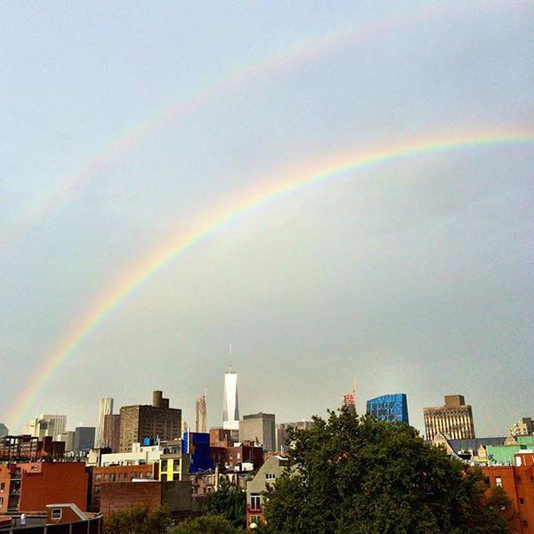 Rainbow Emerges From The World Trade Center The Day Before 9/11 Rainbow Emerges From The World Trade Center The Day Before 9/11