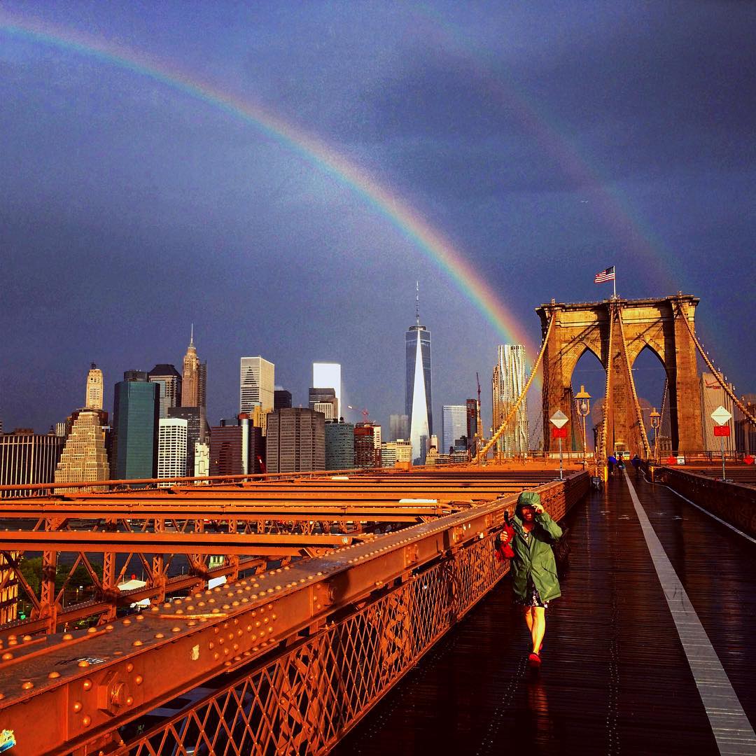 Rainbow Emerges From The World Trade Center The Day Before 9/11 Rainbow Emerges From The World Trade Center The Day Before 9/11