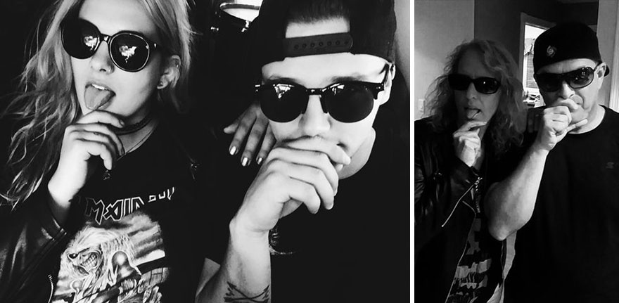 Parents Troll Daughter and Boyfriend by Recreating Their Facebook Selfies Parents Troll Daughter and Boyfriend by Recreating Their Facebook Selfies