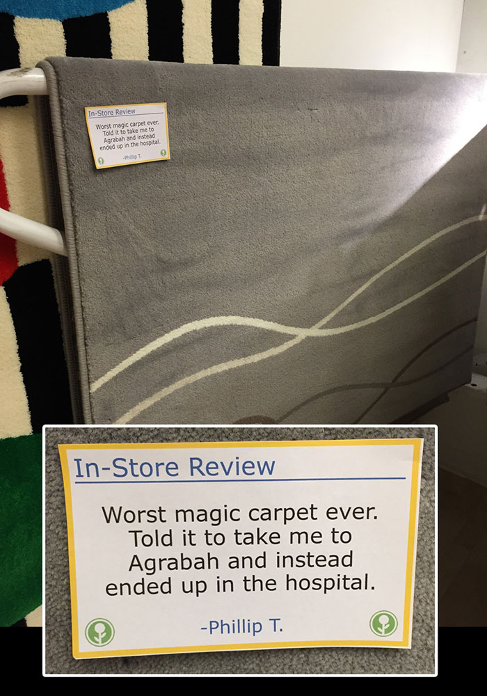 Guy Trolls IKEA By Putting Fake In-Store Reviews All Over The Place Guy Trolls IKEA By Putting Fake In-Store Reviews All Over The Place