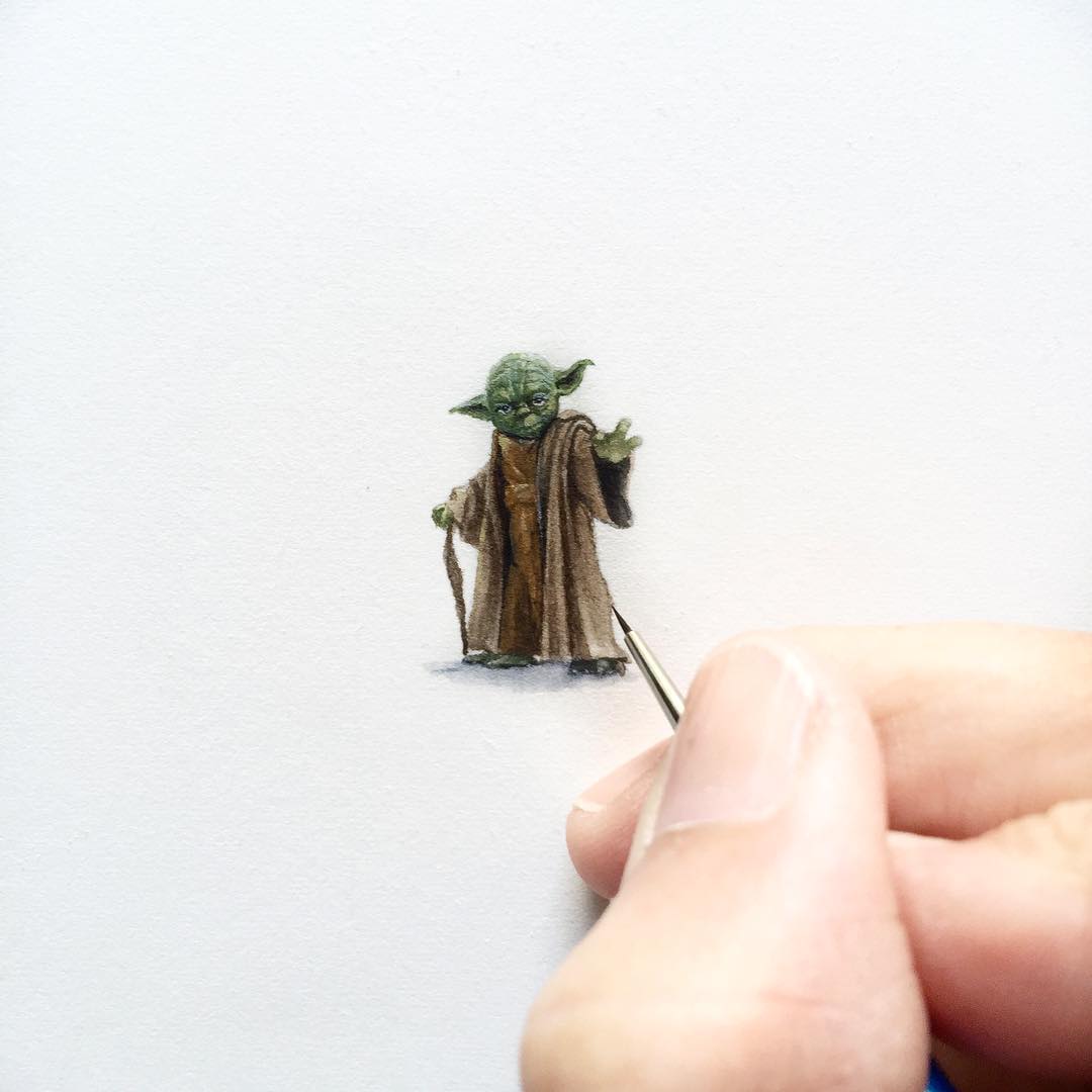 Unbelievably Tiny Paintings By Karen Libecap Unbelievably Tiny Paintings By Karen Libecap