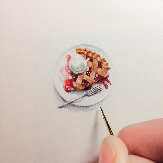 Unbelievably Tiny Paintings By Karen Libecap Unbelievably Tiny Paintings By Karen Libecap