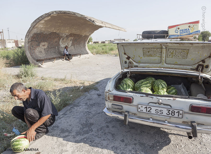 Photographer Travels 30,000km Documenting Soviet Bus Stops And Is Accused Of Spying