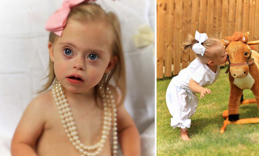 2-Year-Old Girl With Down Syndrome Wins Modeling Contract Thanks To Her Cheeky Smile 2-Year-Old Girl With Down Syndrome Wins Modeling Contract Thanks To Her Cheeky Smile