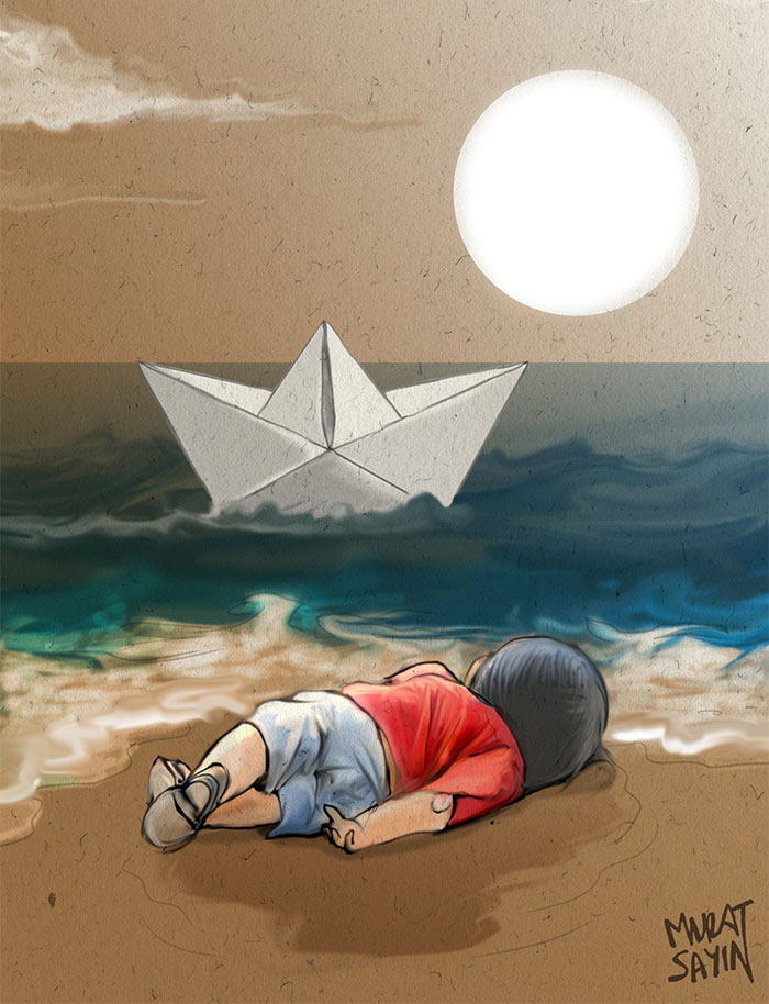 Artists Around The World Respond To Tragic Death Of 3-Year-Old Syrian Refugee Artists Around The World Respond To Tragic Death Of 3-Year-Old Syrian Refugee
