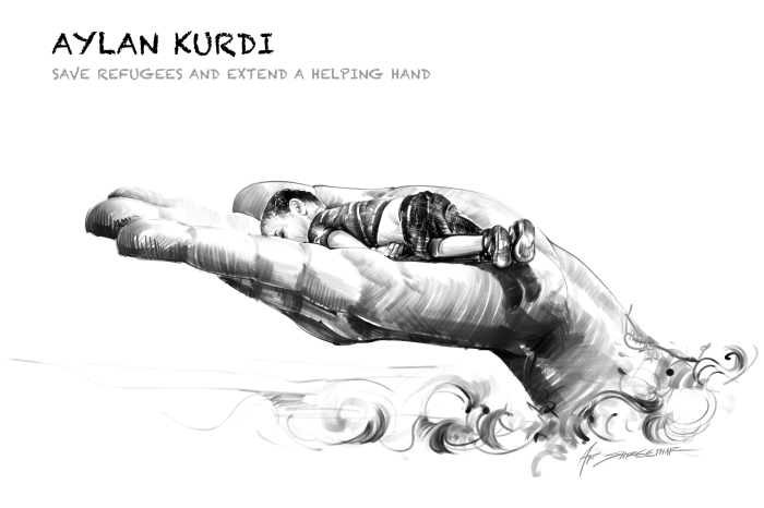 Artists Around The World Respond To Tragic Death Of 3-Year-Old Syrian Refugee Artists Around The World Respond To Tragic Death Of 3-Year-Old Syrian Refugee