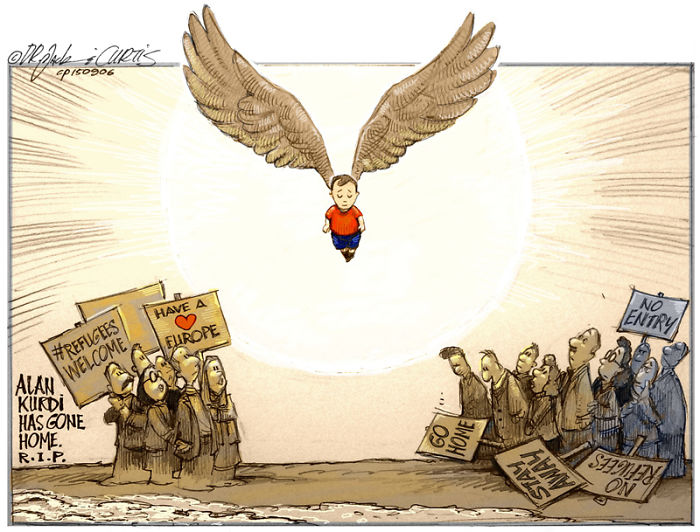 Artists Around The World Respond To Tragic Death Of 3-Year-Old Syrian Refugee Artists Around The World Respond To Tragic Death Of 3-Year-Old Syrian Refugee