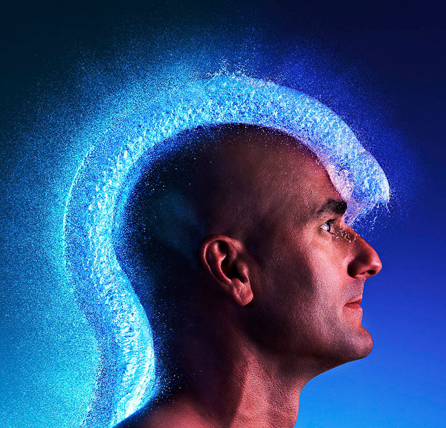 Incredible Water Wigs Done With Exploding Water Balloons Incredible Water Wigs Done With Exploding Water Balloons