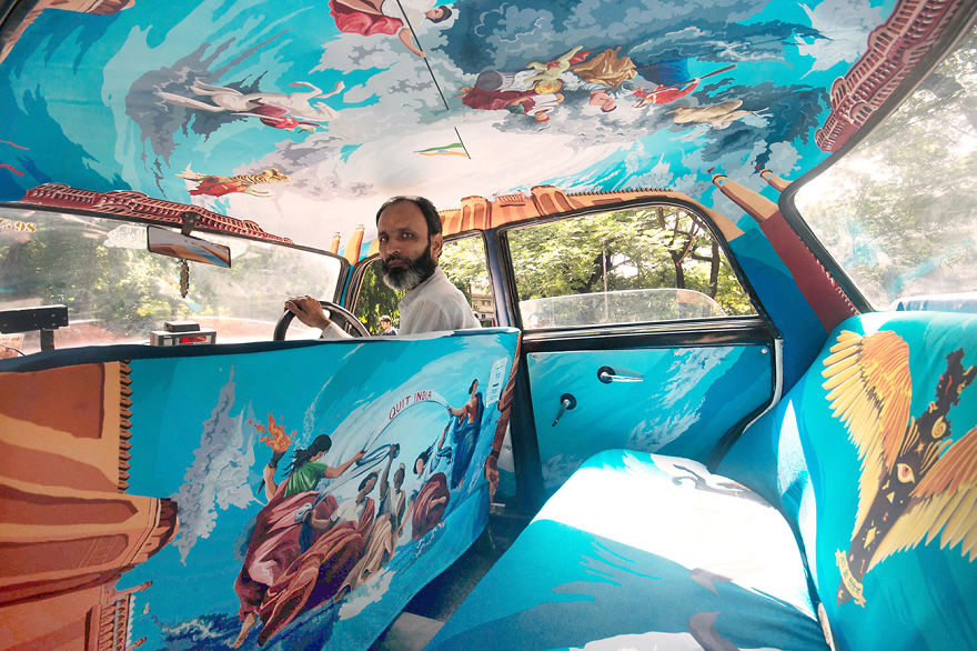Designers Were Asked To Beautify Mumbai&#8217;s Taxis, So I Turned It Into Sistine Chapel
