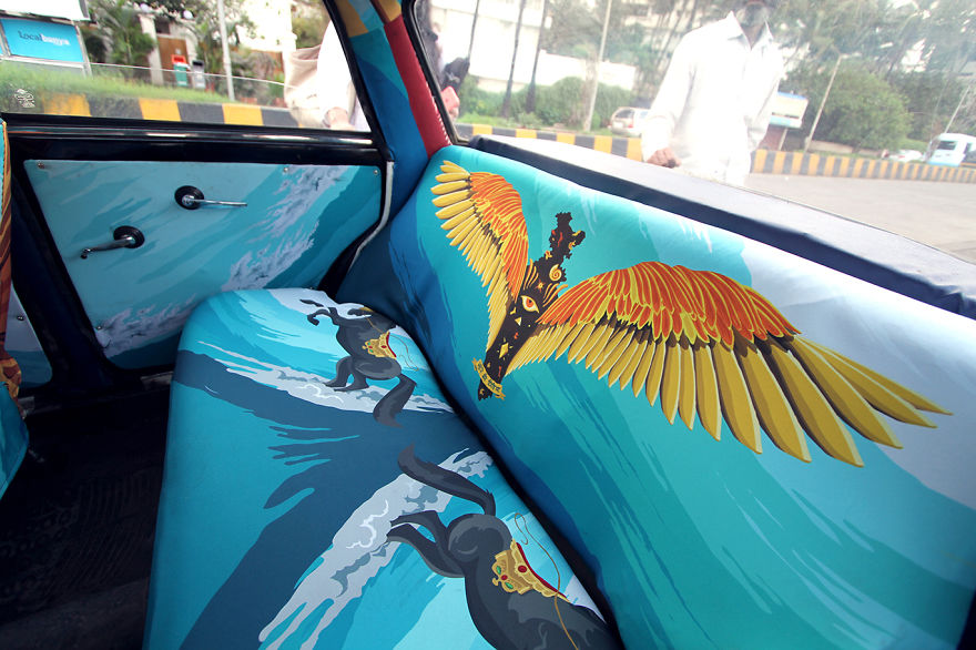 Designers Were Asked To Beautify Mumbai&#8217;s Taxis, So I Turned It Into Sistine Chapel
