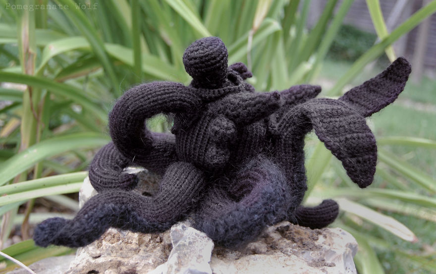 Night Furrytopus: My Knitted Monster From The Ocean&#8217;s Depths