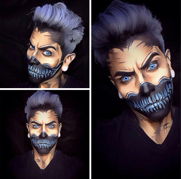 Makeup Artist Turns Himself Into Superheroes With Nothing But Makeup Makeup Artist Turns Himself Into Superheroes With Nothing But Makeup