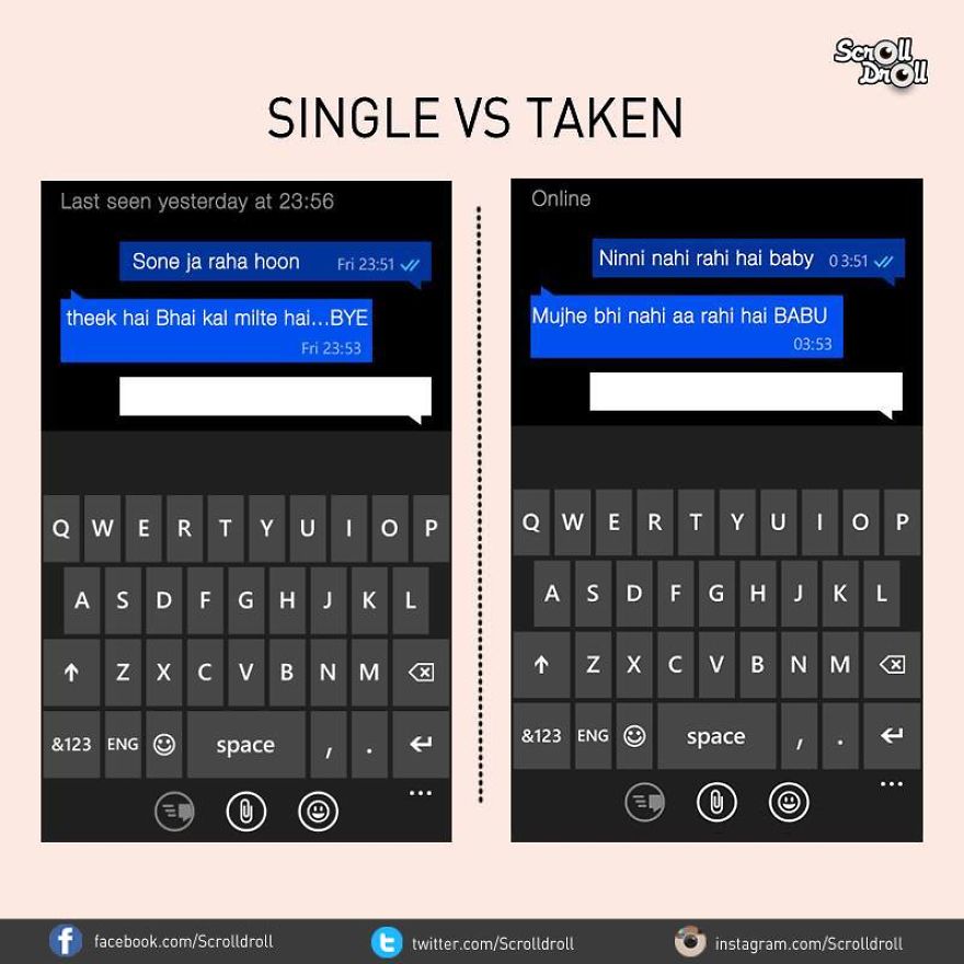 10 Illustrations Show Differences Between Single And Taken Guys 10 Illustrations Show Differences Between Single And Taken Guys