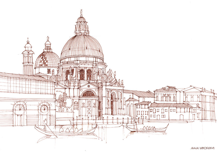 Architectural Drawings By Maja Wronska