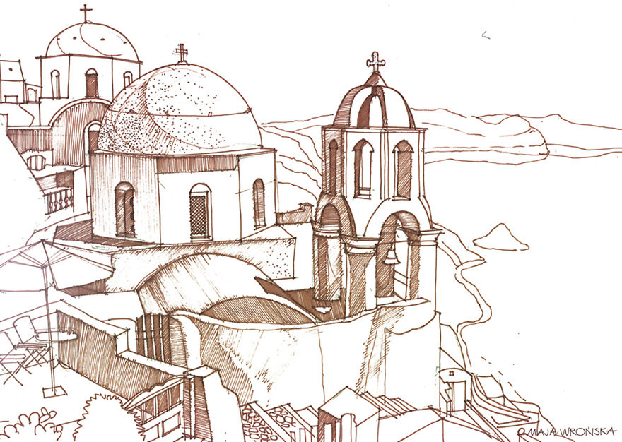 Architectural Drawings By Maja Wronska