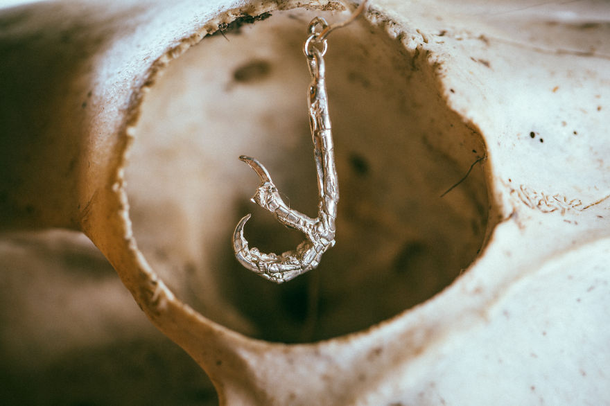 I Immortalize Skulls And Nature In Solid Silver Jewelry