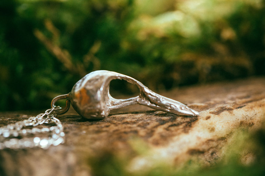 I Immortalize Skulls And Nature In Solid Silver Jewelry