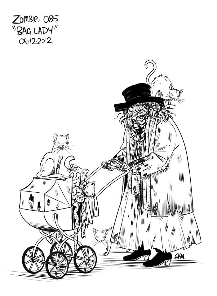 Zombie-A-Day Challenge: I Spent 144 Days Drawing Zombies Zombie-A-Day Challenge: I Spent 144 Days Drawing Zombies